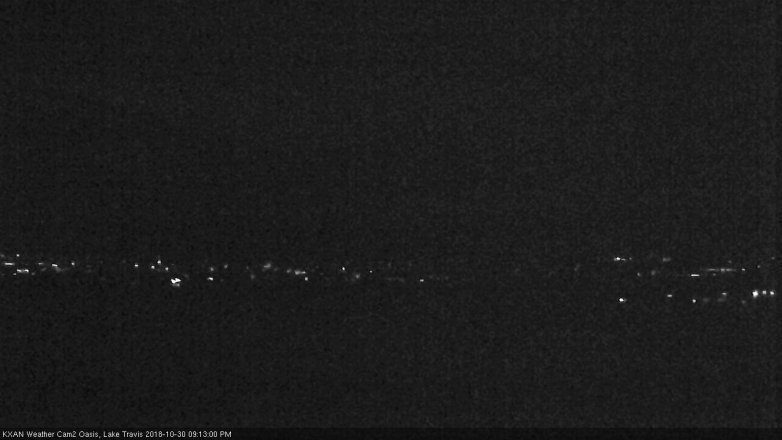 Lake Travis webcam, October 30, 2018 8:15 PM CT