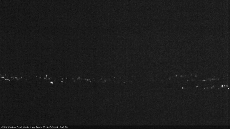 Lake Travis webcam, October 30, 2018 8:20 PM CT