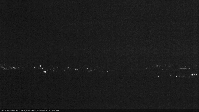 Lake Travis webcam, October 30, 2018 8:30 PM CT
