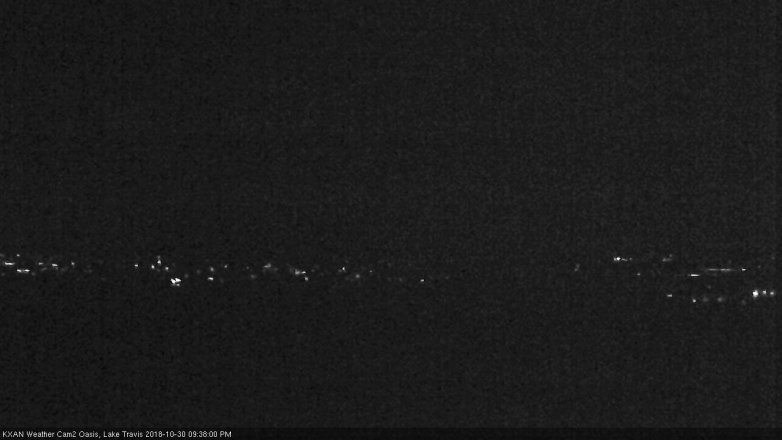 Lake Travis webcam, October 30, 2018 8:40 PM CT