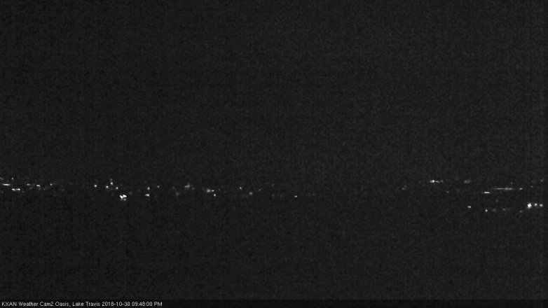 Lake Travis webcam, October 30, 2018 8:50 PM CT