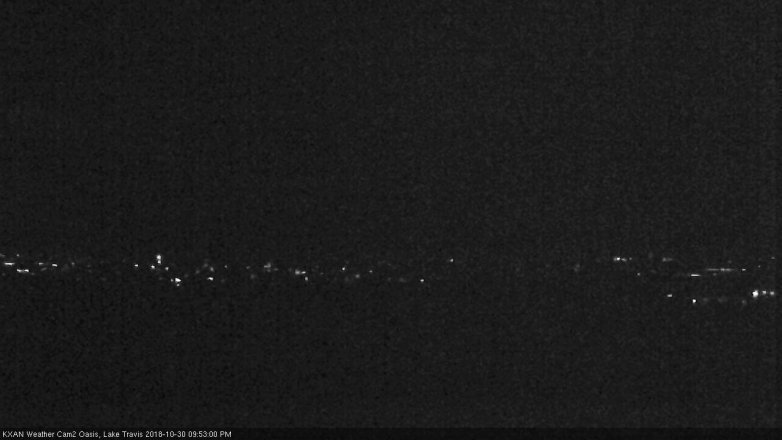 Lake Travis webcam, October 30, 2018 8:55 PM CT