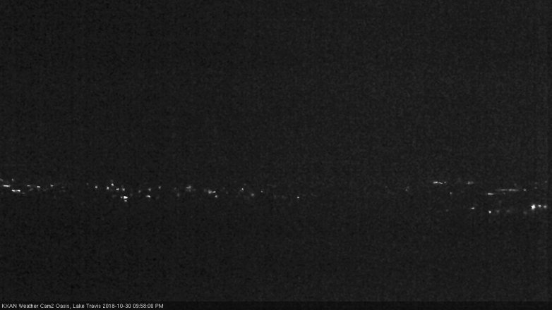 Lake Travis webcam, October 30, 2018 9:00 PM CT