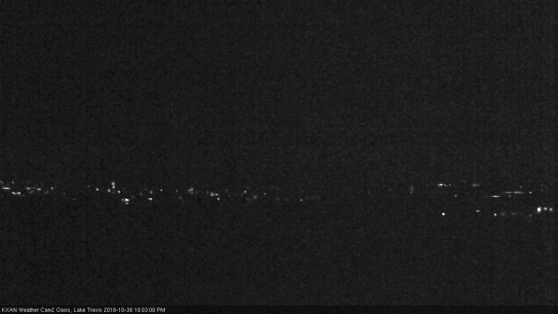 Lake Travis webcam, October 30, 2018 9:05 PM CT