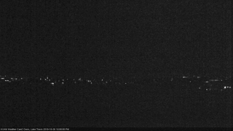 Lake Travis webcam, October 30, 2018 9:10 PM CT