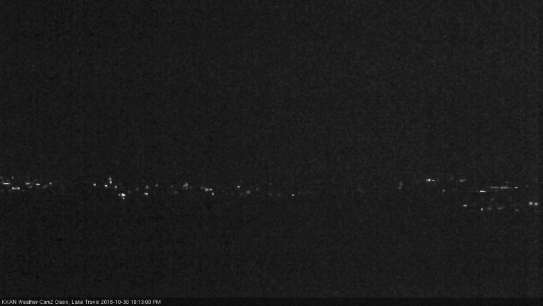 Lake Travis webcam, October 30, 2018 9:15 PM CT