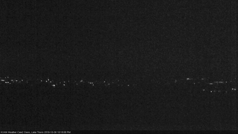 Lake Travis webcam, October 30, 2018 9:20 PM CT