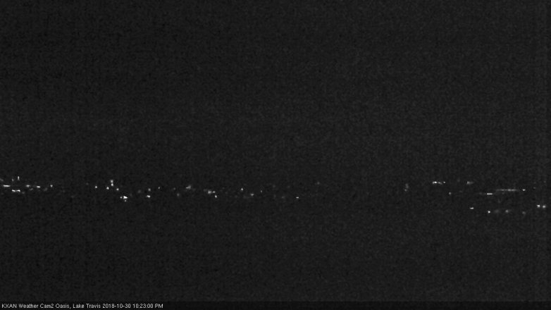 Lake Travis webcam, October 30, 2018 9:25 PM CT