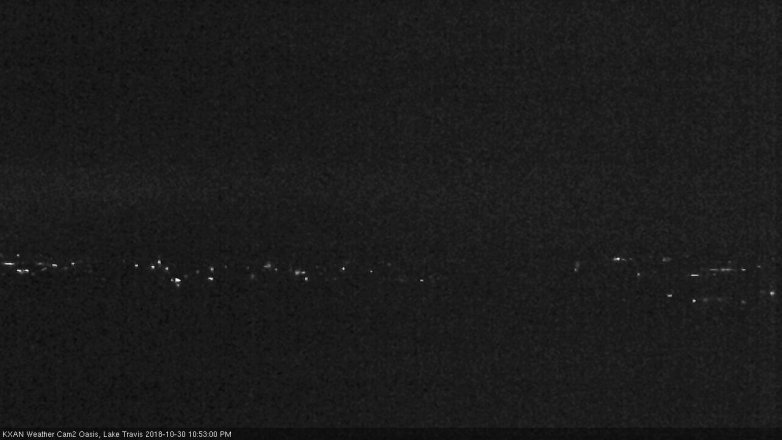 Lake Travis webcam, October 30, 2018 9:55 PM CT