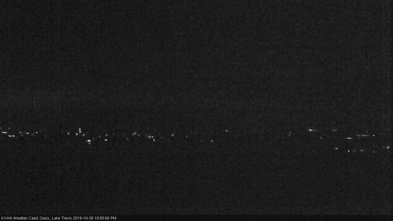 Lake Travis webcam, October 30, 2018 10:00 PM CT