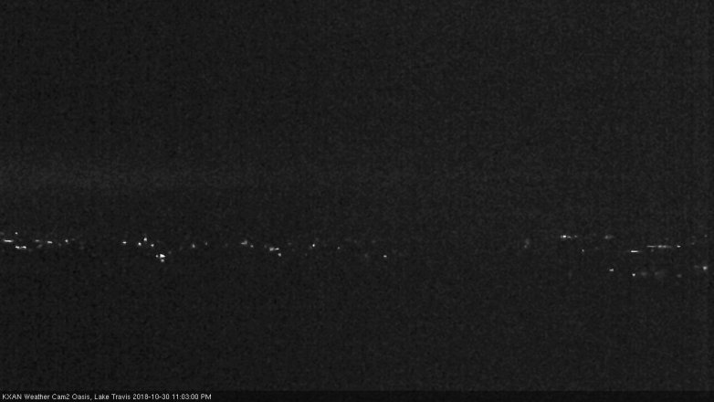 Lake Travis webcam, October 30, 2018 10:05 PM CT
