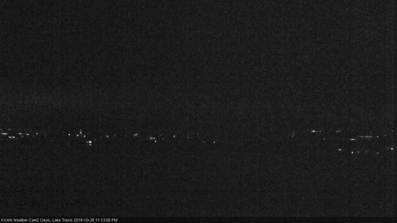 Lake Travis webcam, October 30, 2018 10:15 PM CT