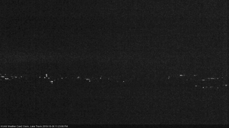 Lake Travis webcam, October 30, 2018 10:25 PM CT