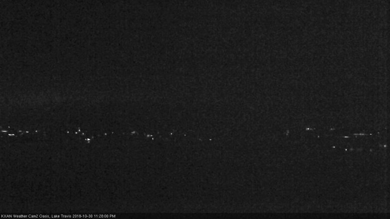 Lake Travis webcam, October 30, 2018 10:30 PM CT
