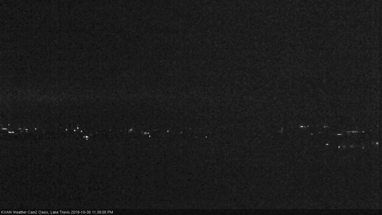 Lake Travis webcam, October 30, 2018 10:40 PM CT