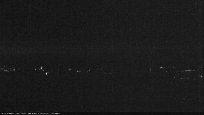 Lake Travis webcam, October 30, 2018 10:45 PM CT