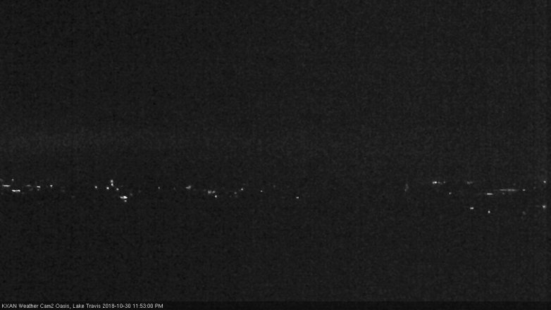 Lake Travis webcam, October 30, 2018 10:55 PM CT