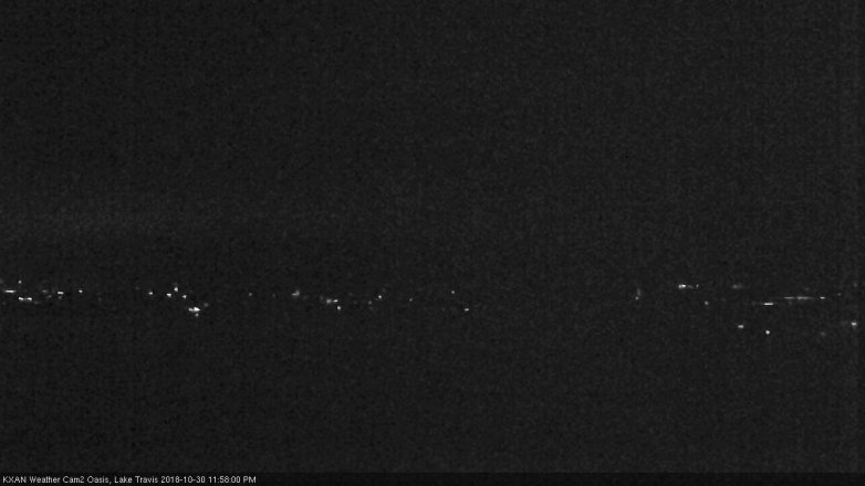Lake Travis webcam, October 30, 2018 11:00 PM CT