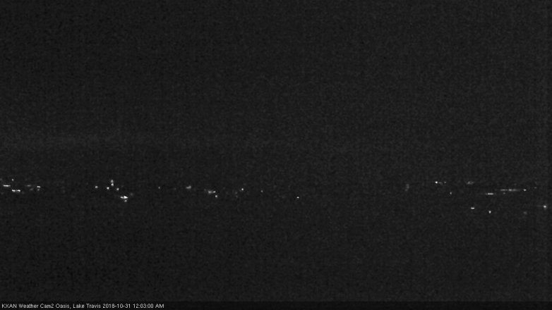 Lake Travis webcam, October 30, 2018 11:05 PM CT