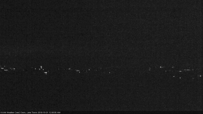 Lake Travis webcam, October 30, 2018 11:10 PM CT