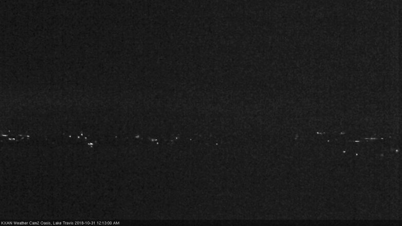 Lake Travis webcam, October 30, 2018 11:15 PM CT