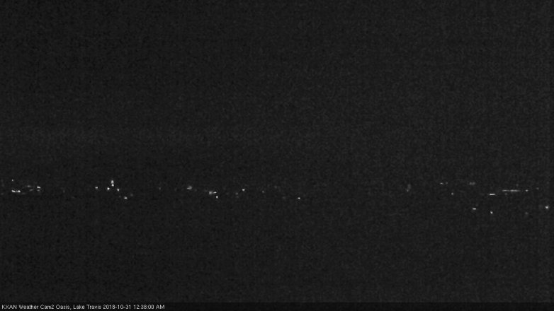 Lake Travis webcam, October 30, 2018 11:40 PM CT