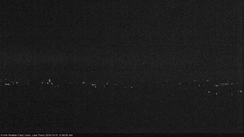 Lake Travis webcam, October 30, 2018 11:50 PM CT
