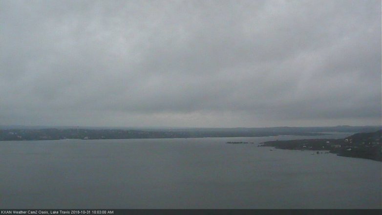 Lake Travis webcam, October 31, 2018 9:05 AM CT