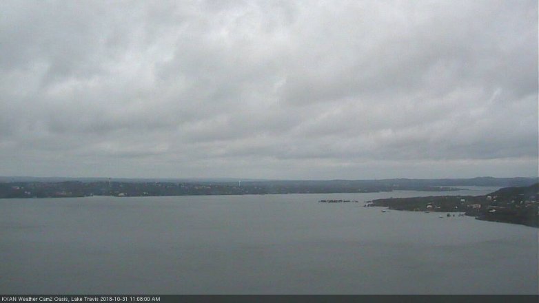 Lake Travis webcam, October 31, 2018 10:10 AM CT