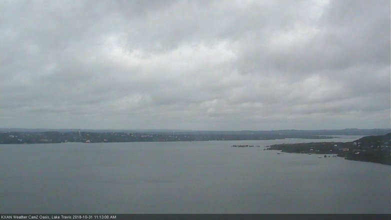 Lake Travis webcam, October 31, 2018 10:15 AM CT