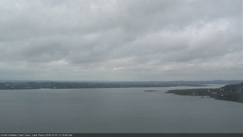 Lake Travis webcam, October 31, 2018 10:20 AM CT