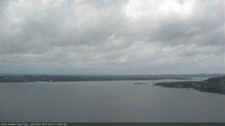Lake Travis webcam, October 31, 2018 10:45 AM CT