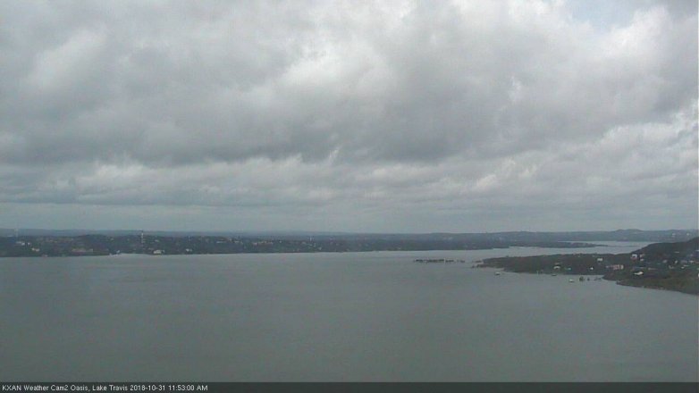 Lake Travis webcam, October 31, 2018 10:55 AM CT