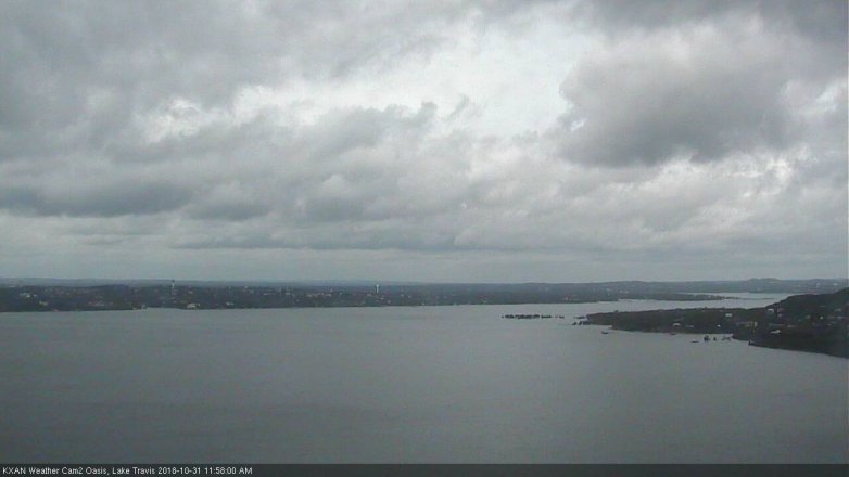 Lake Travis webcam, October 31, 2018 11:00 AM CT