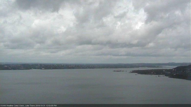 Lake Travis webcam, October 31, 2018 11:05 AM CT