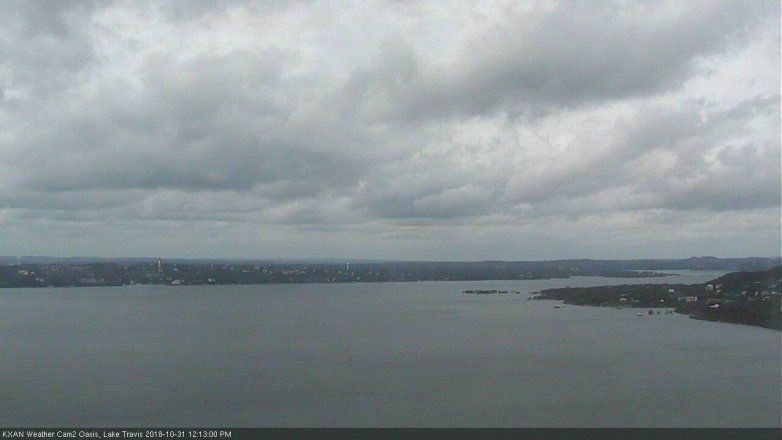 Lake Travis webcam, October 31, 2018 11:15 AM CT