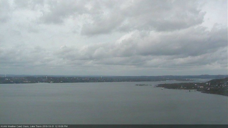 Lake Travis webcam, October 31, 2018 11:20 AM CT