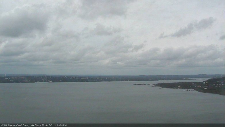 Lake Travis webcam, October 31, 2018 11:25 AM CT
