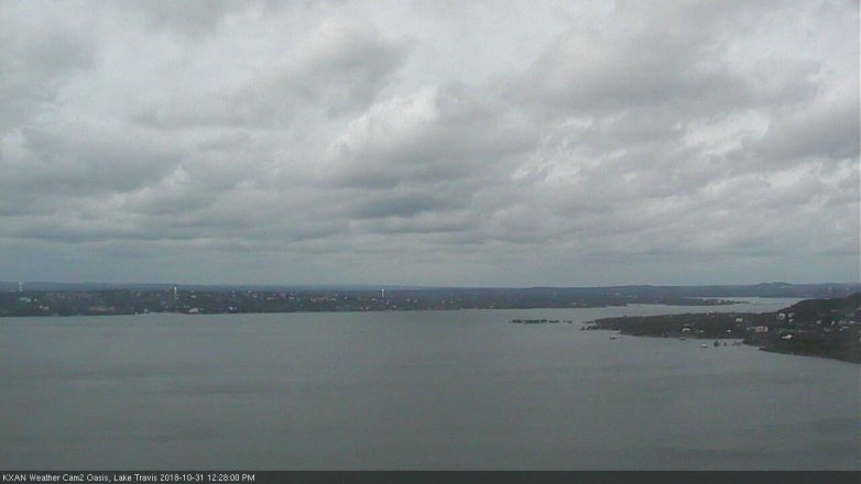 Lake Travis webcam, October 31, 2018 11:30 AM CT