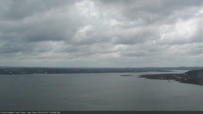 Lake Travis webcam, October 31, 2018 11:40 AM CT