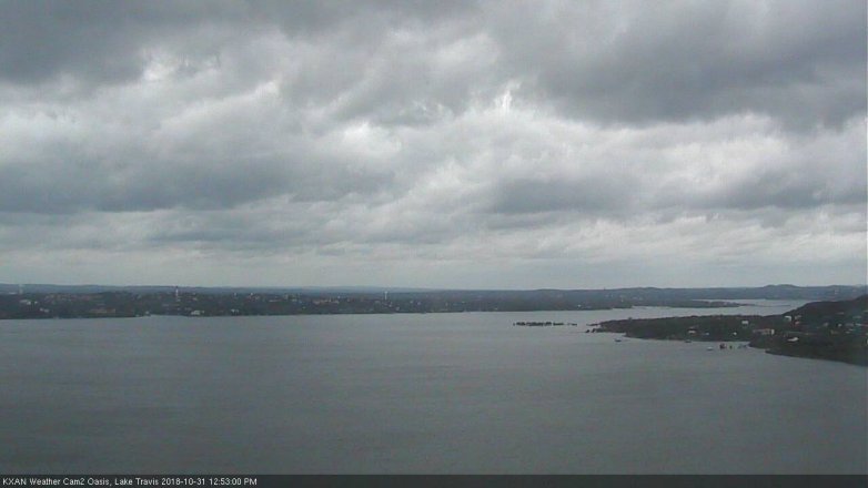Lake Travis webcam, October 31, 2018 11:55 AM CT
