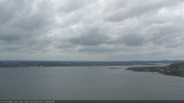 Lake Travis webcam, October 31, 2018 12:00 PM CT