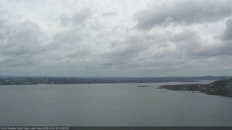 Lake Travis webcam, October 31, 2018 12:15 PM CT