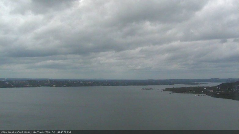 Lake Travis webcam, October 31, 2018 12:45 PM CT