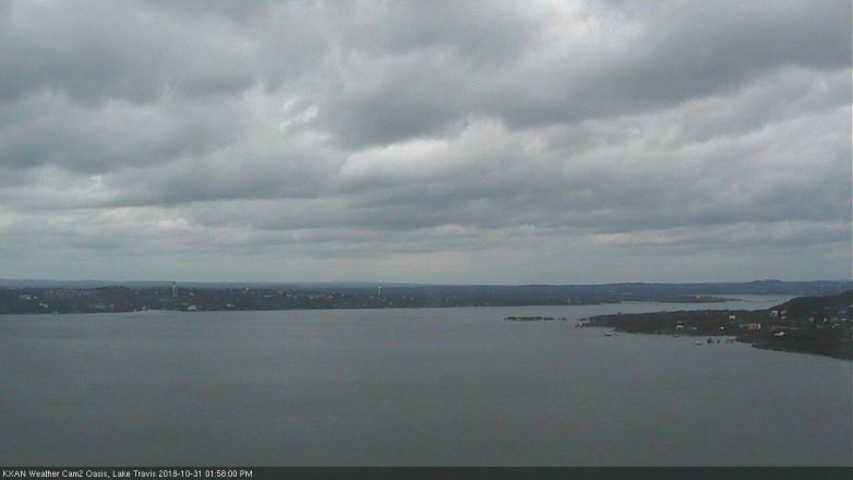 Lake Travis webcam, October 31, 2018 1:00 PM CT