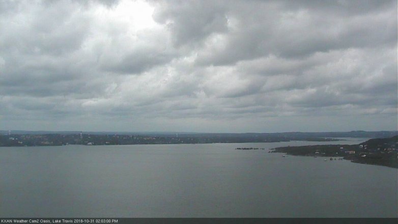 Lake Travis webcam, October 31, 2018 1:05 PM CT