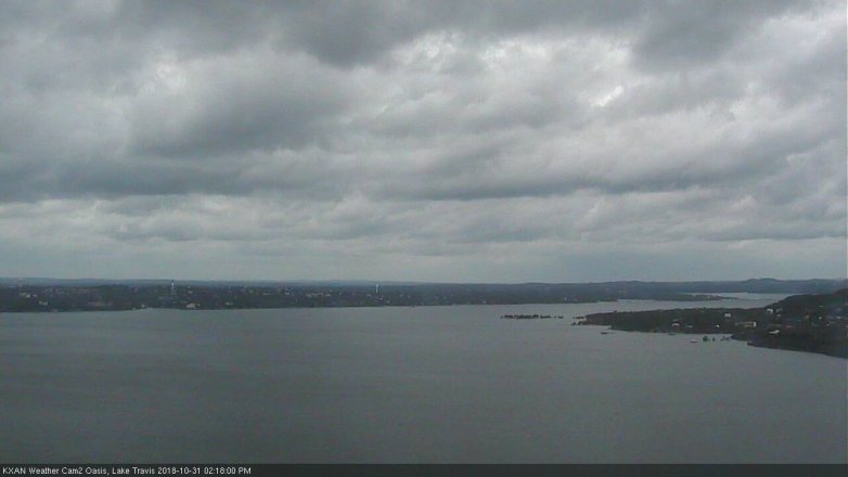 Lake Travis webcam, October 31, 2018 1:20 PM CT