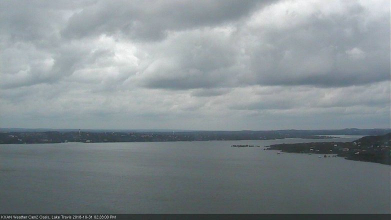 Lake Travis webcam, October 31, 2018 1:30 PM CT