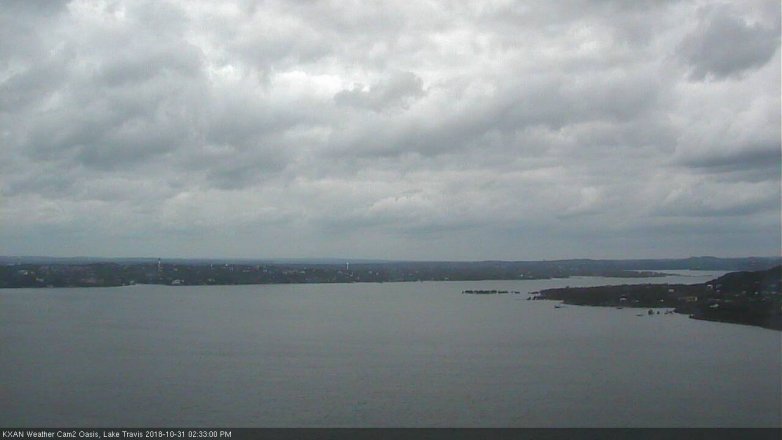 Lake Travis webcam, October 31, 2018 1:35 PM CT