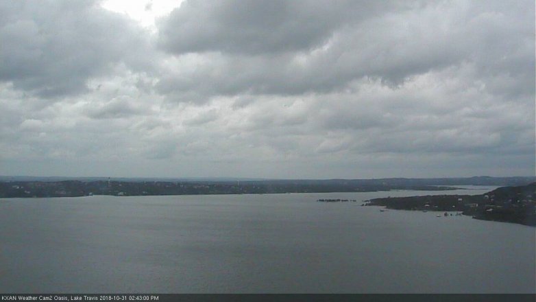 Lake Travis webcam, October 31, 2018 1:45 PM CT